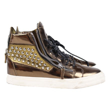 Load image into Gallery viewer, Giuseppe Zanotti Gold Sneakers SZ 40