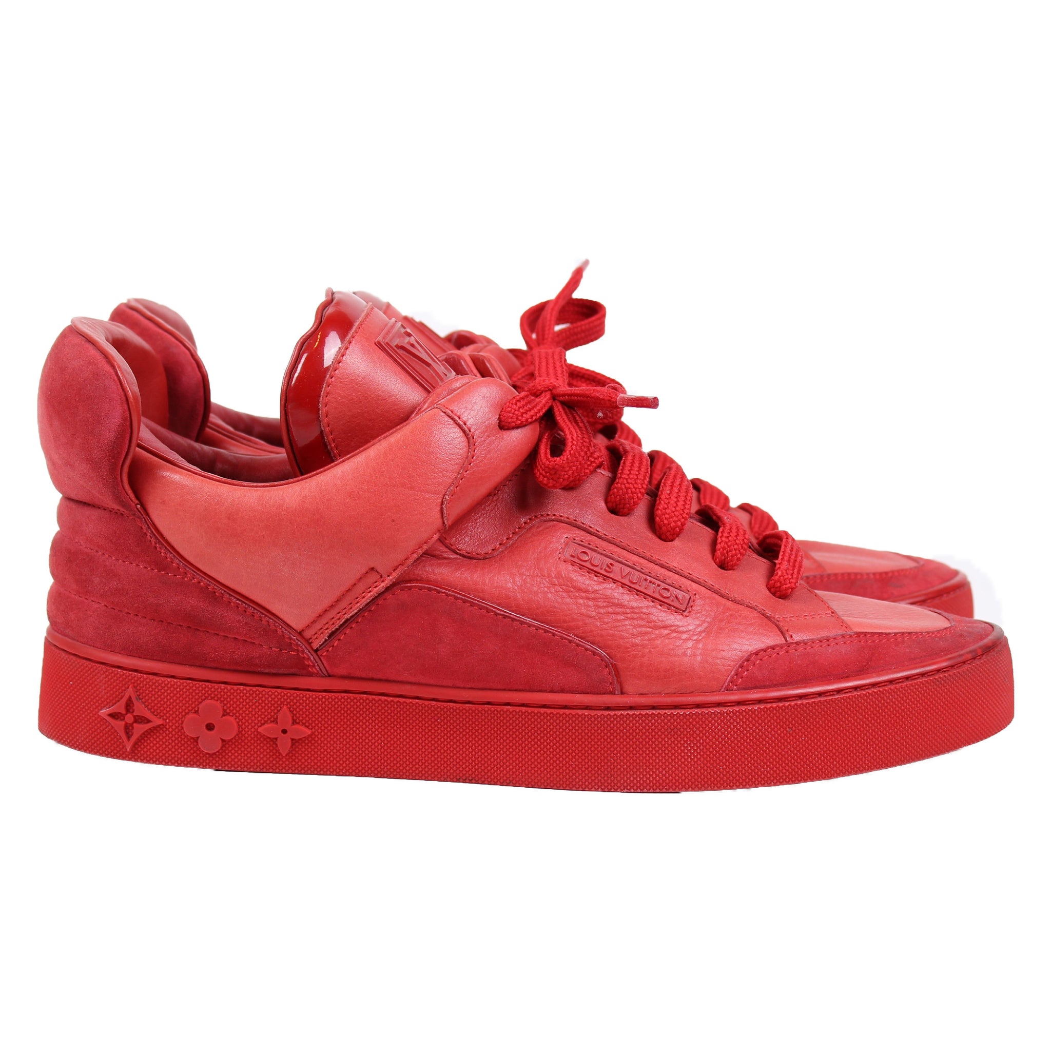 100% AUTHENTIC LOUIS VUITTON DON X KANYE WEST RED LV 7 US 8.5